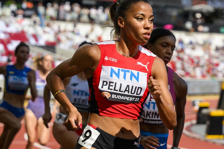 On reverra Rachel Pellaud en demi-finale du 800 m,. © KEYSTONE/JEAN-CHRISTOPHE BOTT